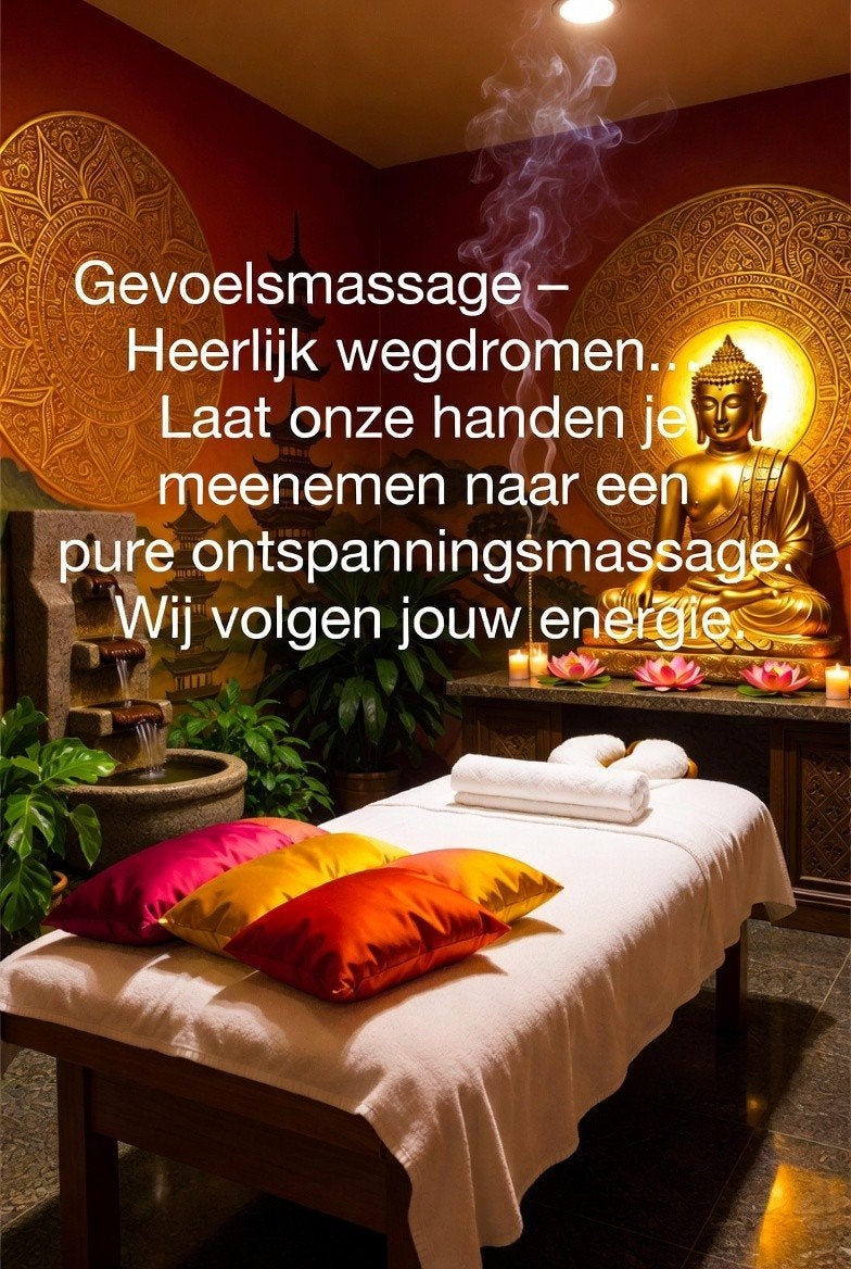 Massage liefdevol en vol gevoel door man&vrouw, Stoelmassage