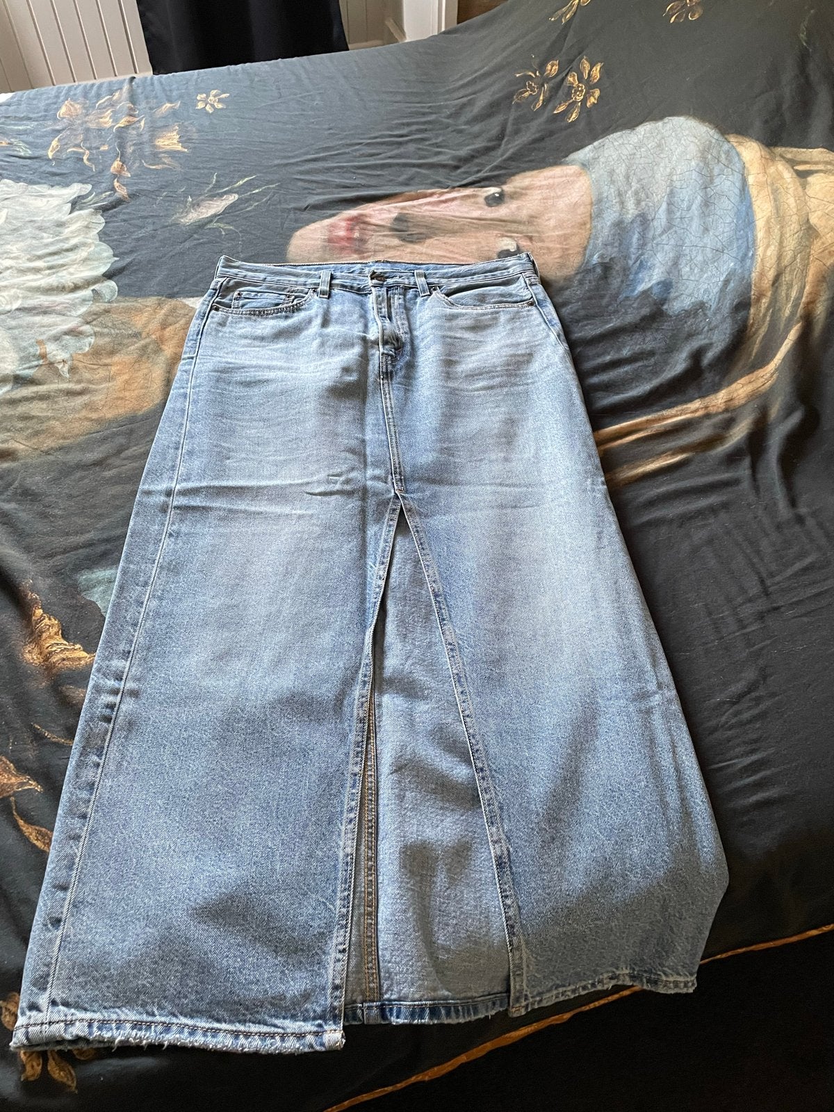 Levi's Premium Water<Less denim maxi rok maat 30, Kleding | Dames, Rokken, Blauw, Ophalen of Verzenden, Zo goed als nieuw, Maat 36 (S)