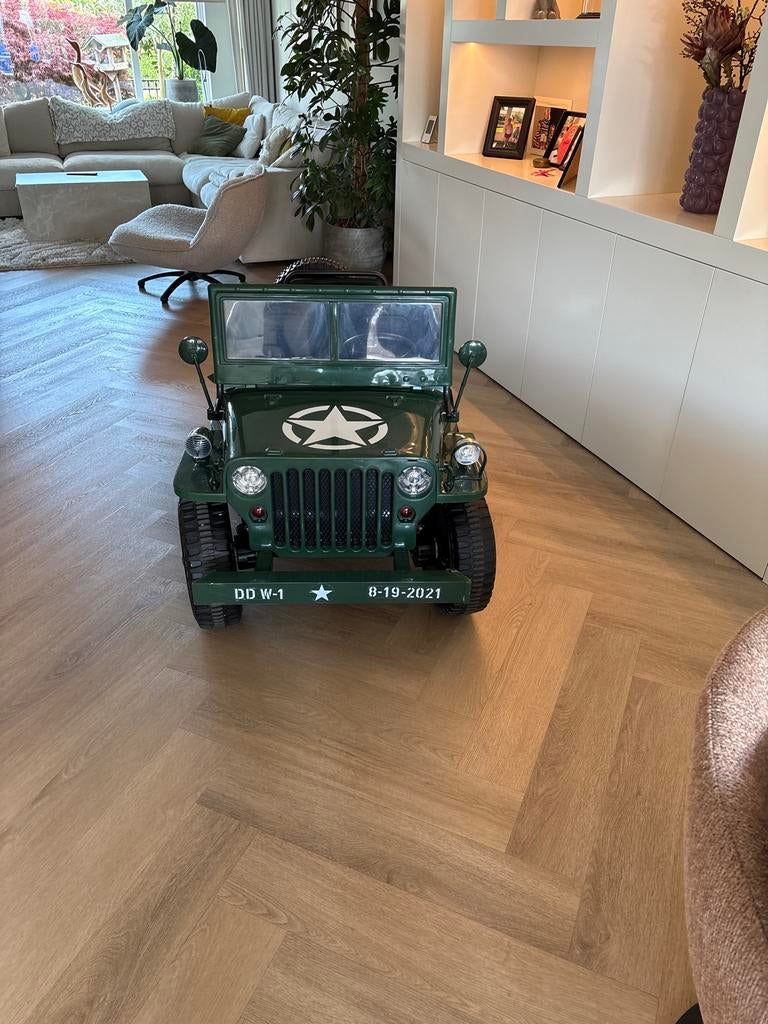 Elektrische kinderjeep met afstandsbediening 3 personen, Ophalen, Zo goed als nieuw