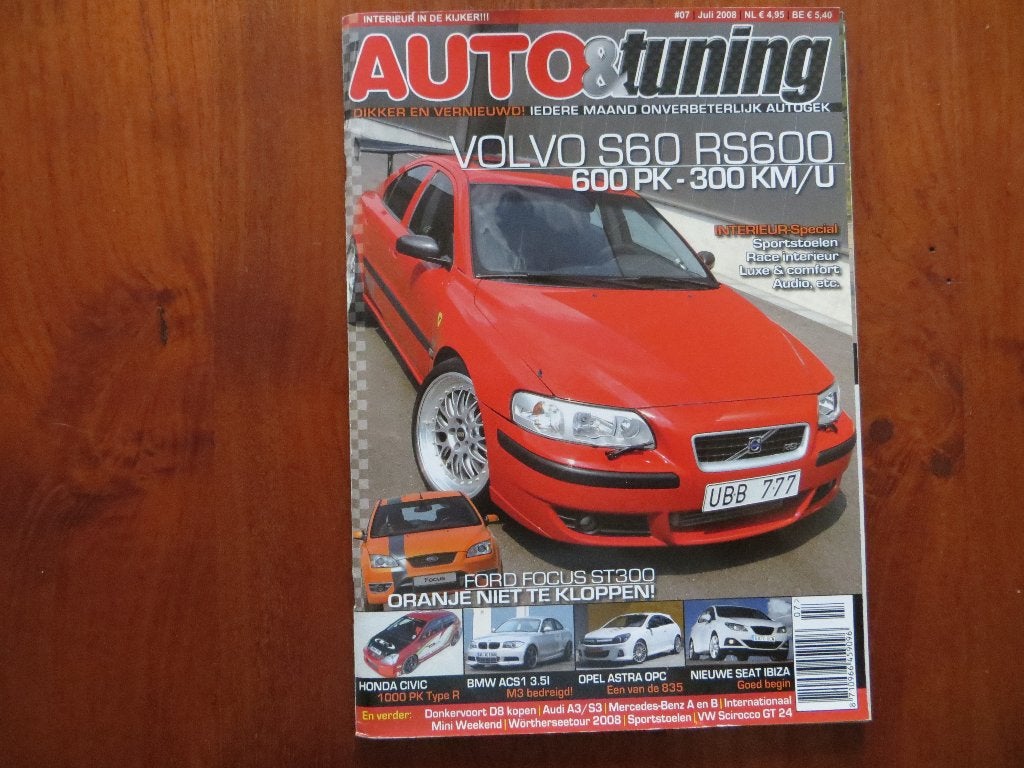Auto & Tuning (juli 2008) Volvo S60 RS 600, Honda Civic, Ophalen of Verzenden, Nieuw, Volvo