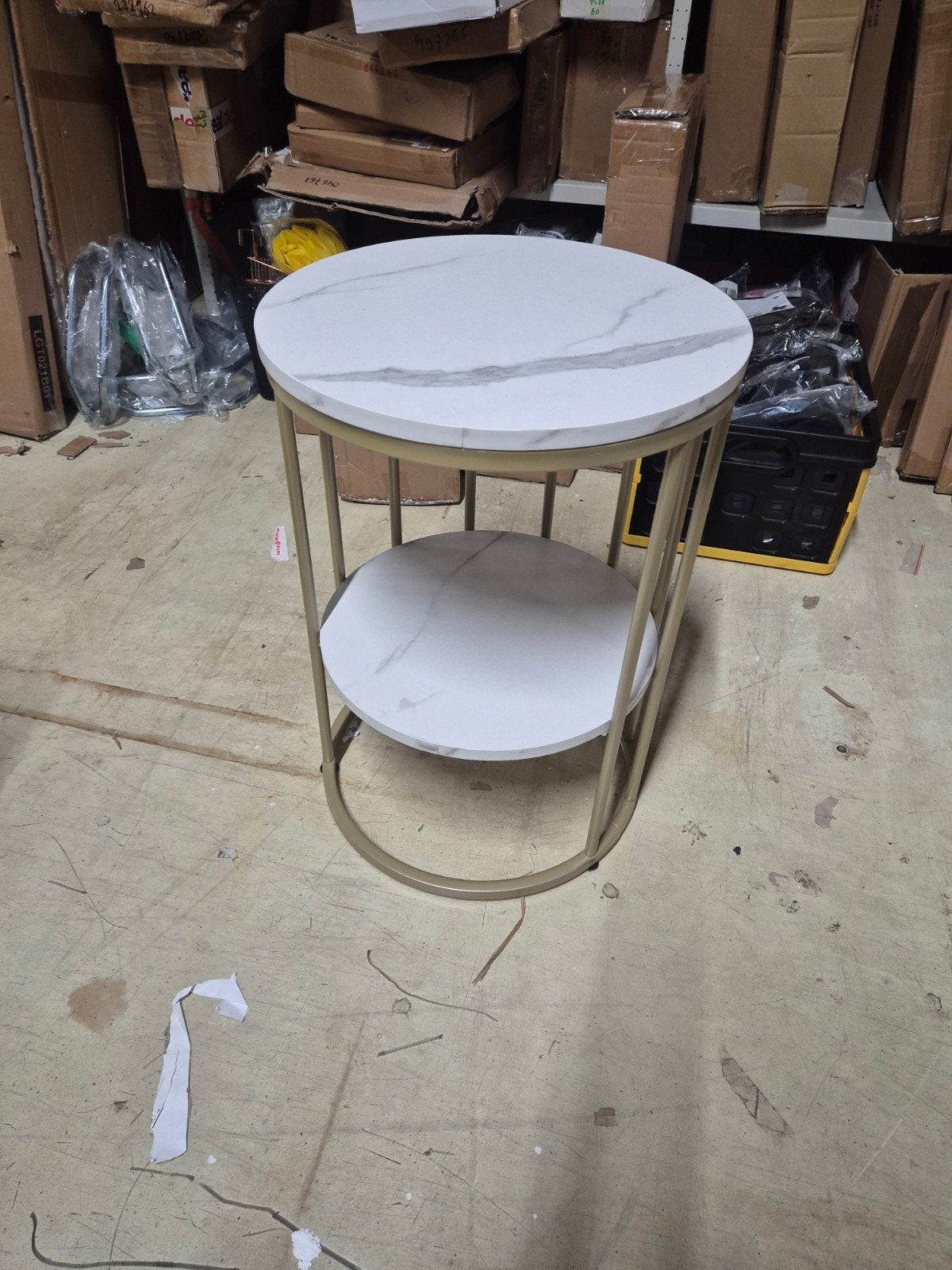bijzettafel nieuw, Ophalen, 50 tot 100 cm, Rond, Nieuw