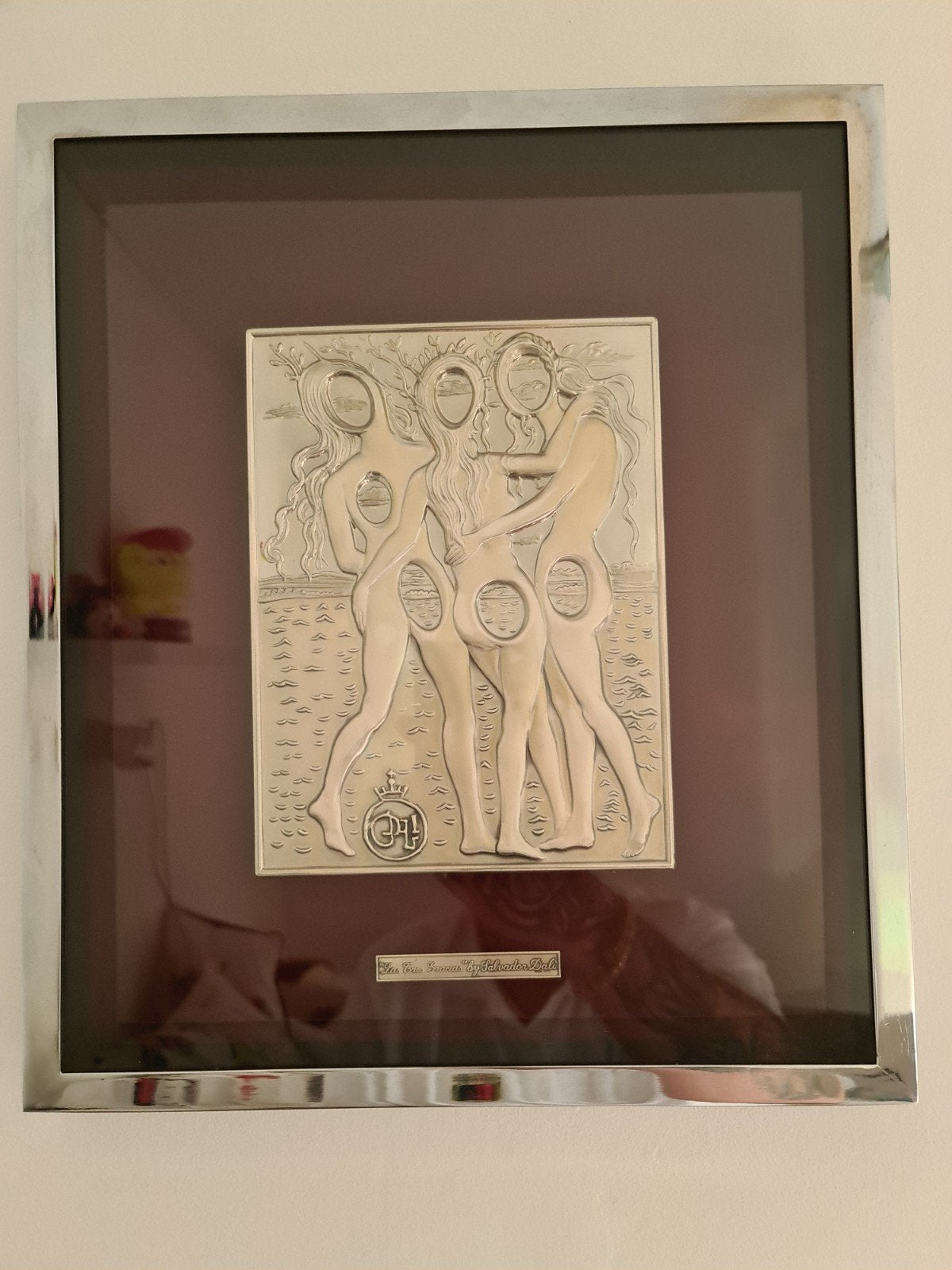 Salvador Dalí - Le Tre Grazie - Zilver 925 - 250gr Certif, Zilver, Groep mensen, Minder dan 20 cm, Ophalen of Verzenden