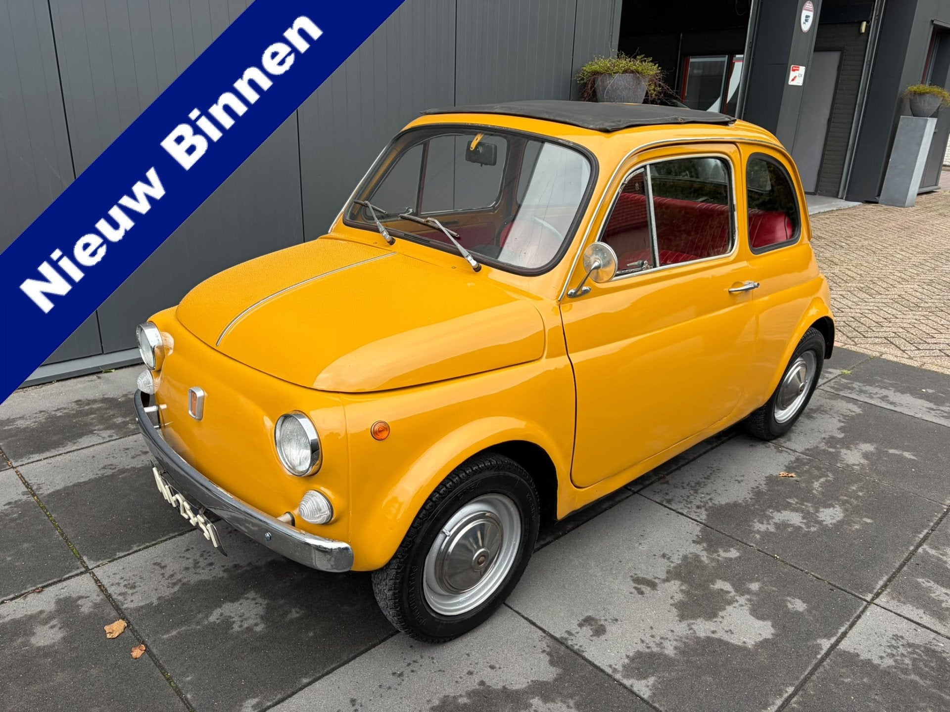 Fiat 500 500 L Deze prachtige uit 1971 is een echte blikvang, Auto's, Dealer onderhouden, 594 cc, 4 stoelen, Geel