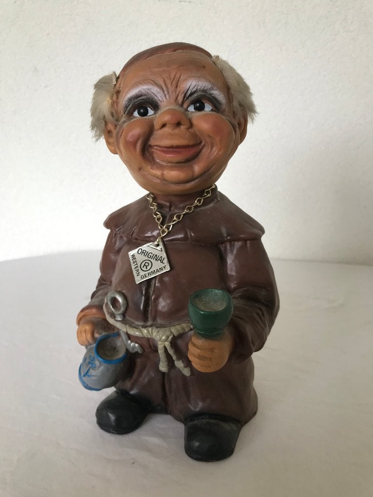 Vintage Heico Bobblehead Monnik Nodder Bobble Head Monk, Ophalen of Verzenden