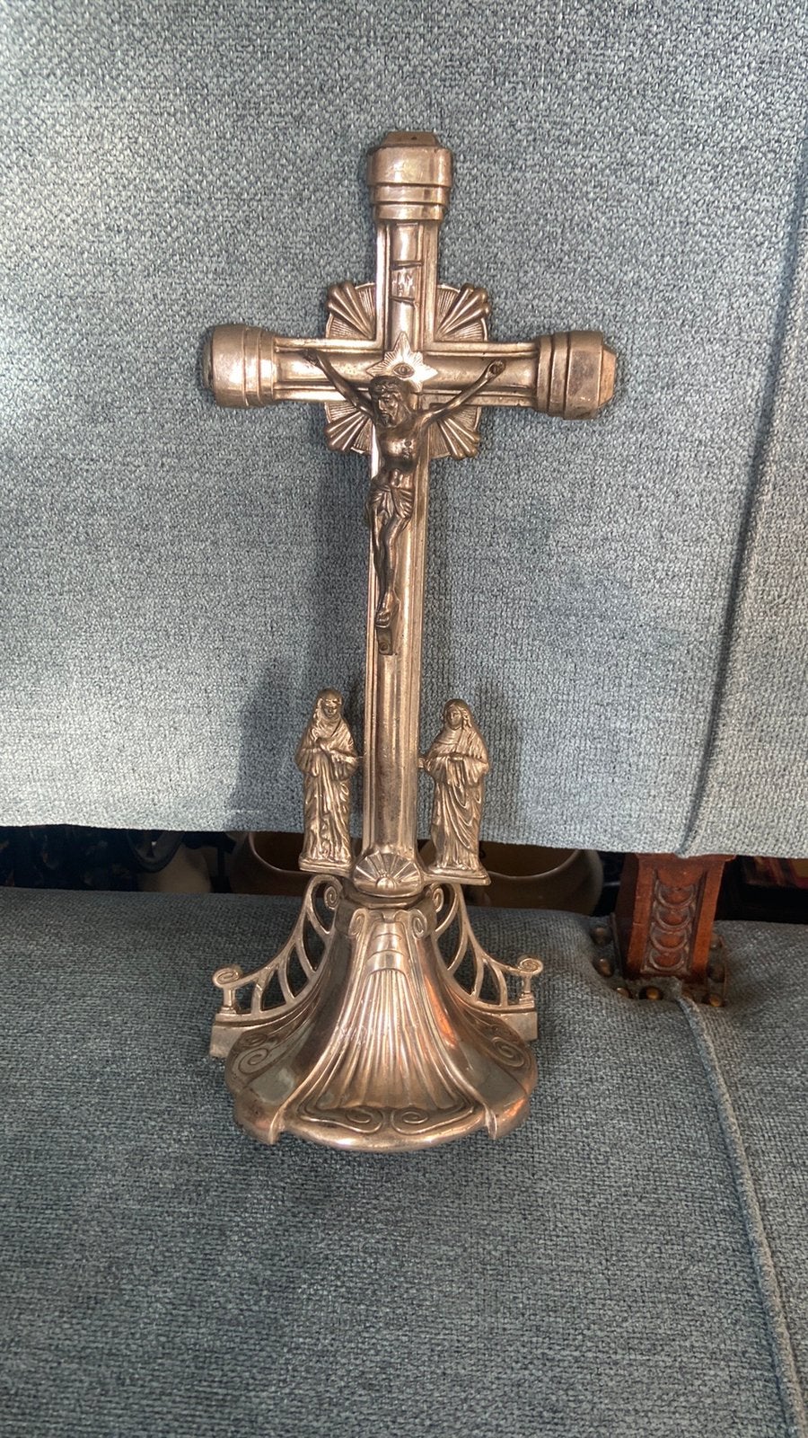 Crucifix 40 cm kruisbeeld met corpus altaar beeld, Ophalen of Verzenden