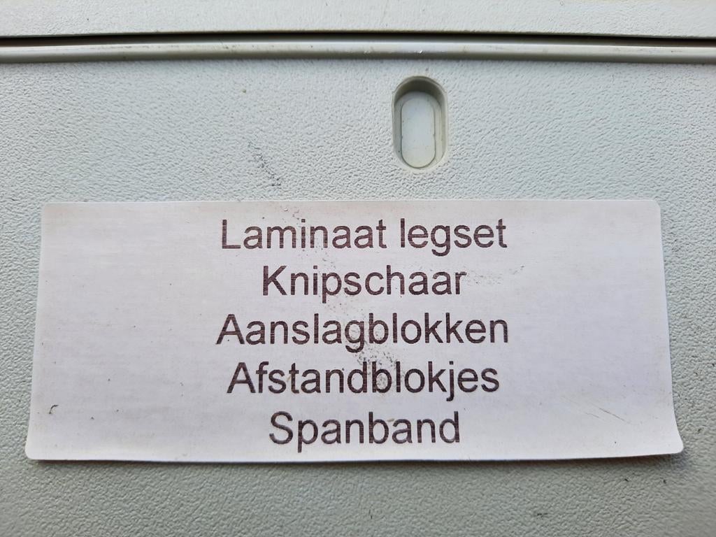 Laminaat legset - Compleet voor een perfecte vloer, Ophalen of Verzenden, Gebruikt