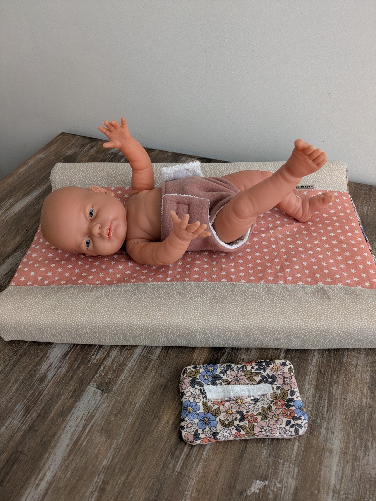 babyborn verzorgingsset met aankleedkussen - handgemaakt, Ophalen of Verzenden, Nieuw, Babypop