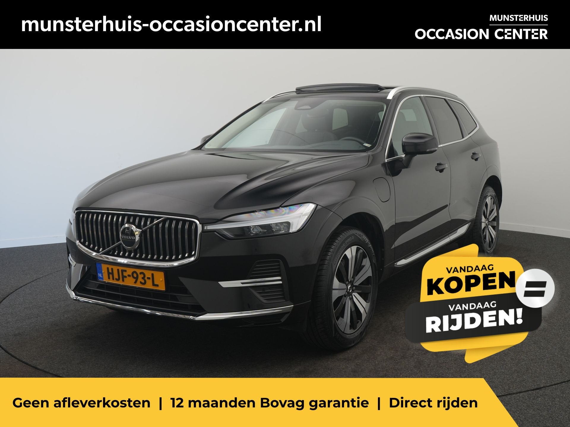 Volvo XC60 2.0 T6 Plug-in hybrid AWD Essential Bright - RIJK, Auto's, Automaat, 12 maanden, Gebruikt, 4 cilinders