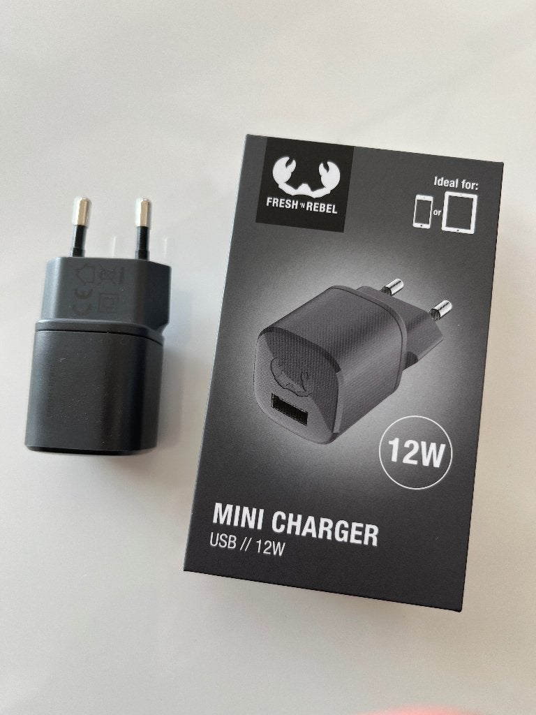 Fresh 'n Rebel compact wall charger 12W, Fresh 'n Rebel, Nieuw, Ophalen of Verzenden, USB-A