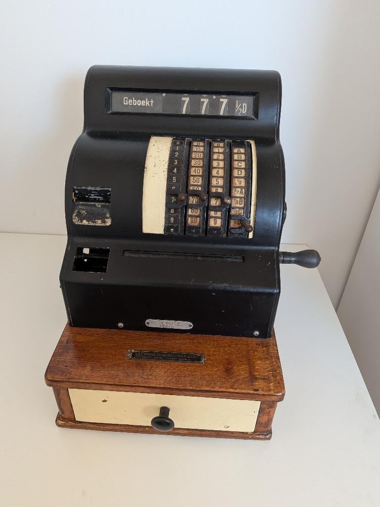 Vintage NCR winkelkassa – jaren 40/50, Antiek en Kunst, Antiek | Kantoor en Zakelijk, Ophalen