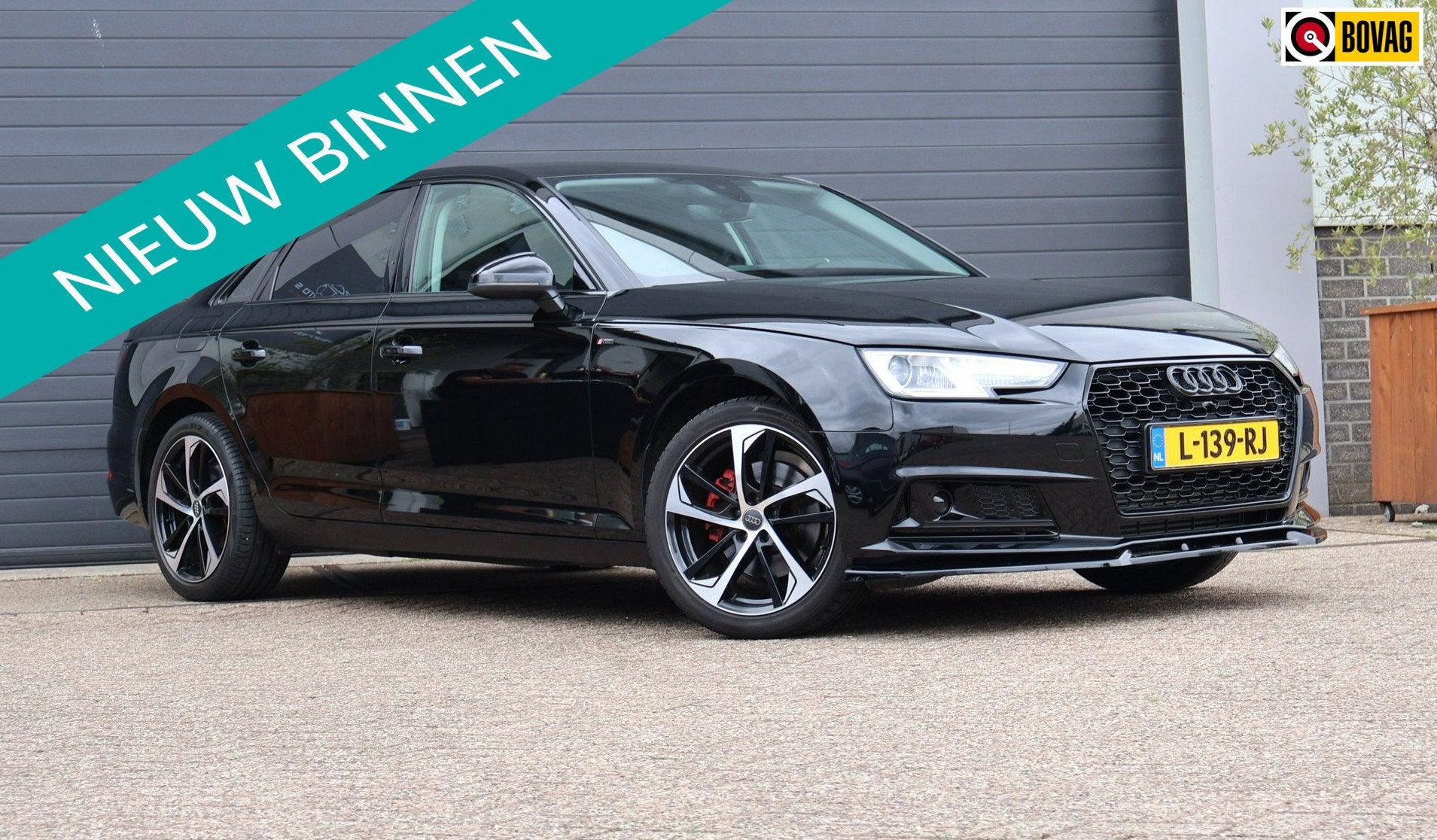 Audi A4 Limousine 35 TFSI Design Pro Line Leder/Navi/Clima/X, Auto's, Gebruikt, 4 cilinders, A4, Zwart
