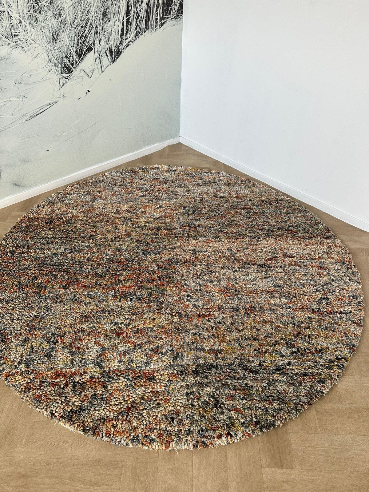 Brinker Salsa 200cm rond multicolor wol, Rond, Ophalen of Verzenden, 200 cm of meer, Nieuw