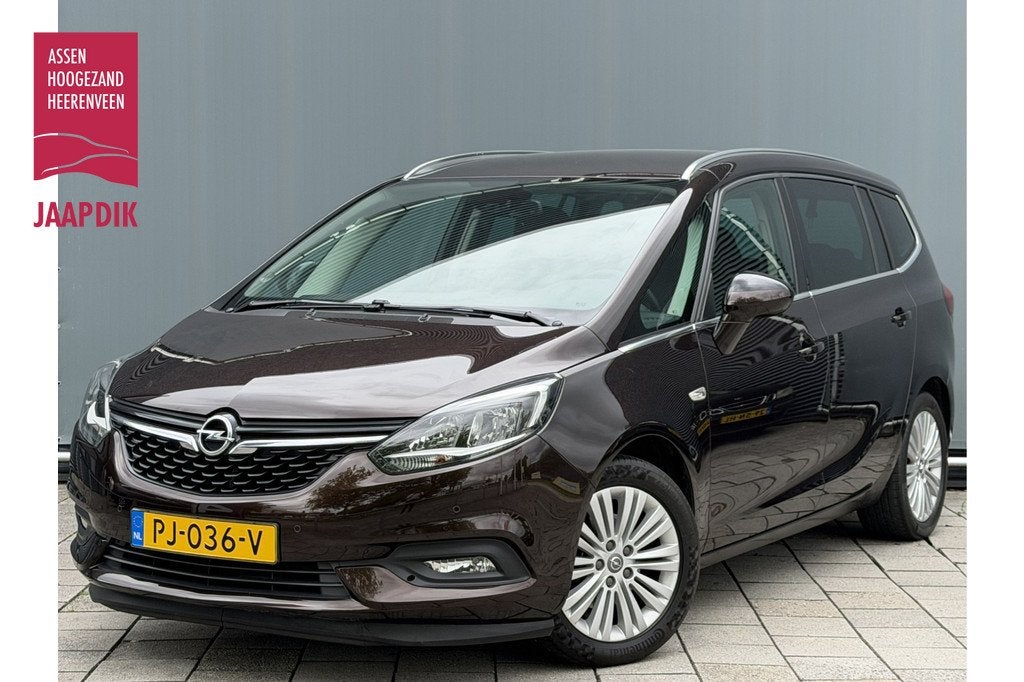 Opel Zafira BWJ 2017 | 1.4T 141PK Innovation 7p. | TREKHAAK, Auto's, Opel, Stof, Gebruikt, 4 cilinders, Bruin