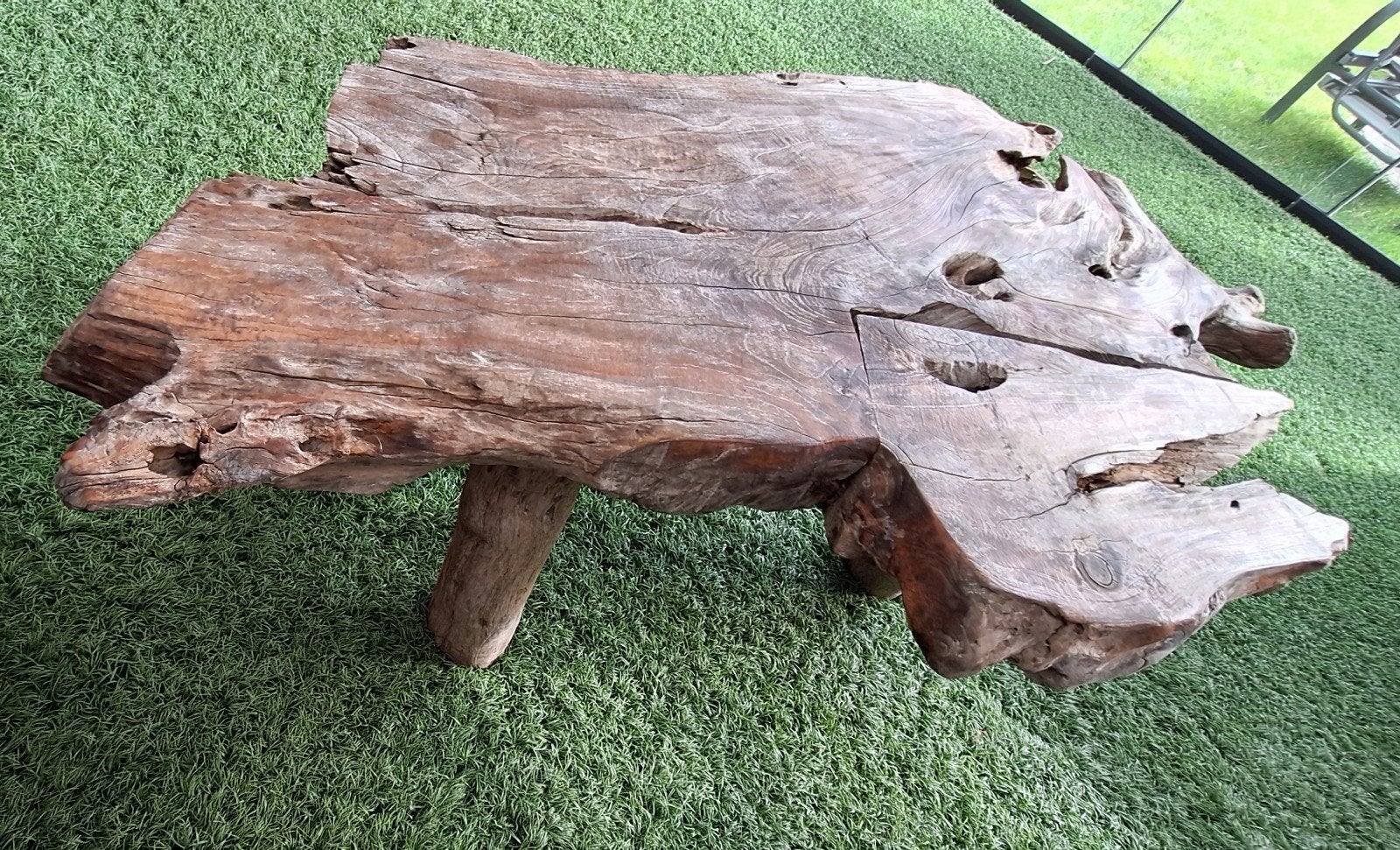 Teak  hout  tafel, Caravans en Kamperen, Camper-accessoires, Ophalen