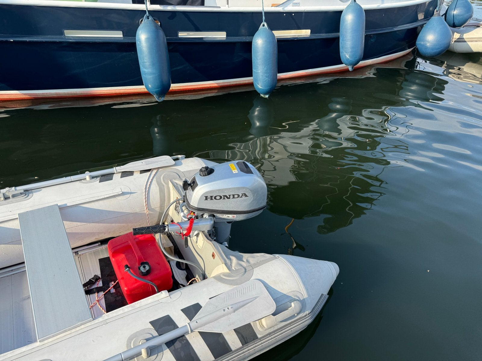 Rubberboot met Honda buitenboordmotor, Aluminium, Gebruikt, Ophalen, Overige merken