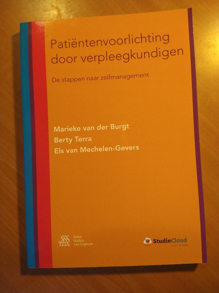 Patiëntenvoorlichting door verpleegkundigen. Burgt van der, Boeken, Ophalen of Verzenden, Beta, Zo goed als nieuw, HBO
