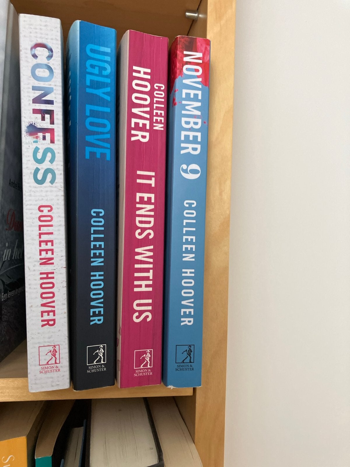 Colleen Hoover boeken: Confess, Ugly Love, It Ends With Us,, Ophalen of Verzenden, Zo goed als nieuw, Amerika