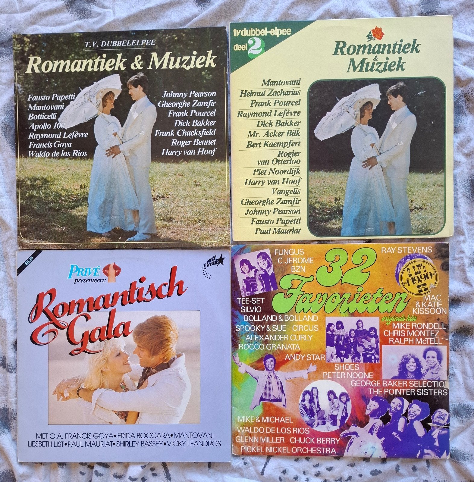 4 Romantische 2 LP's: Gala, Muziek & Meer -Diverse Artiesten, Ophalen of Verzenden, Gebruikt, 12 inch