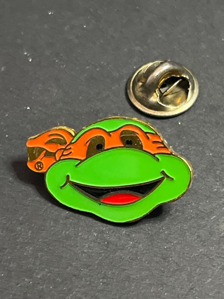 Vintage Teenage Mutant Ninja Turtles Pin Speldje, Figuurtje, Gebruikt, Ophalen of Verzenden, Speldje of Pin