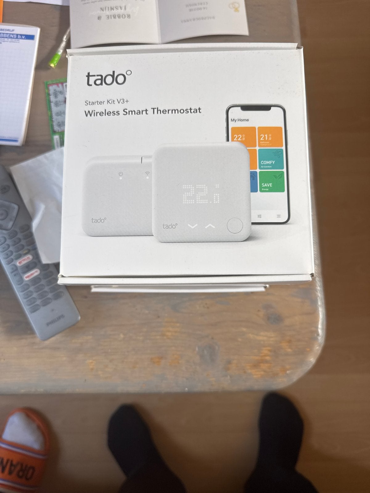 Tado Starter Kit V3+ Draadloze Slimme Thermostaat, Doe-het-zelf en Verbouw, Ophalen of Verzenden, Slimme thermostaat, Nieuw