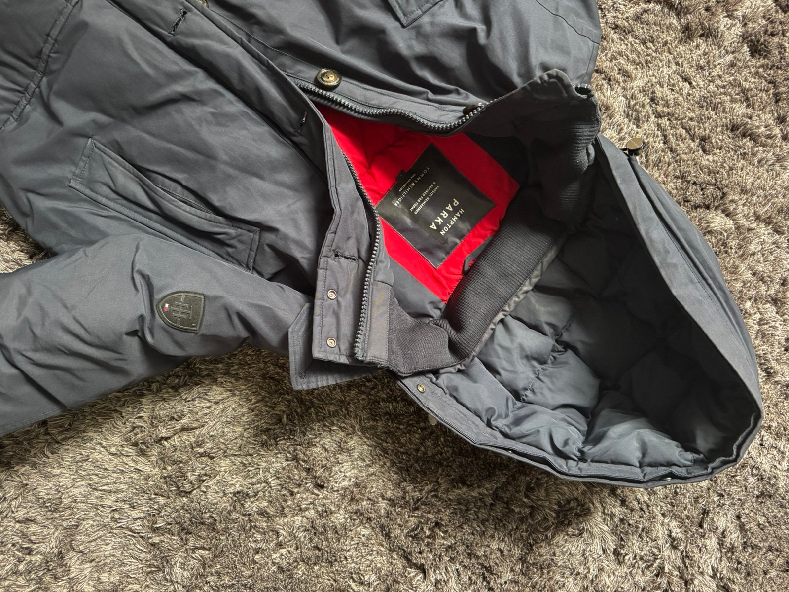 Parka winterjas heren maat L Tommy Hilfiger, Ophalen, Zo goed als nieuw
