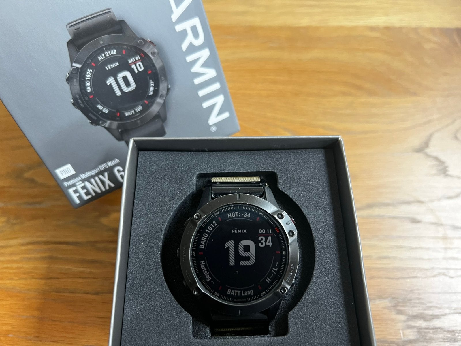 Garmin Fenix 6 Pro Multisport GPS Horloge Zwart, GARMIN, Gebruikt, Zwart, Ophalen of Verzenden