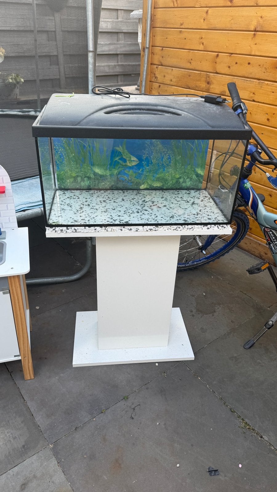 Aquarium met kast, Ophalen, Zo goed als nieuw, Leeg aquarium