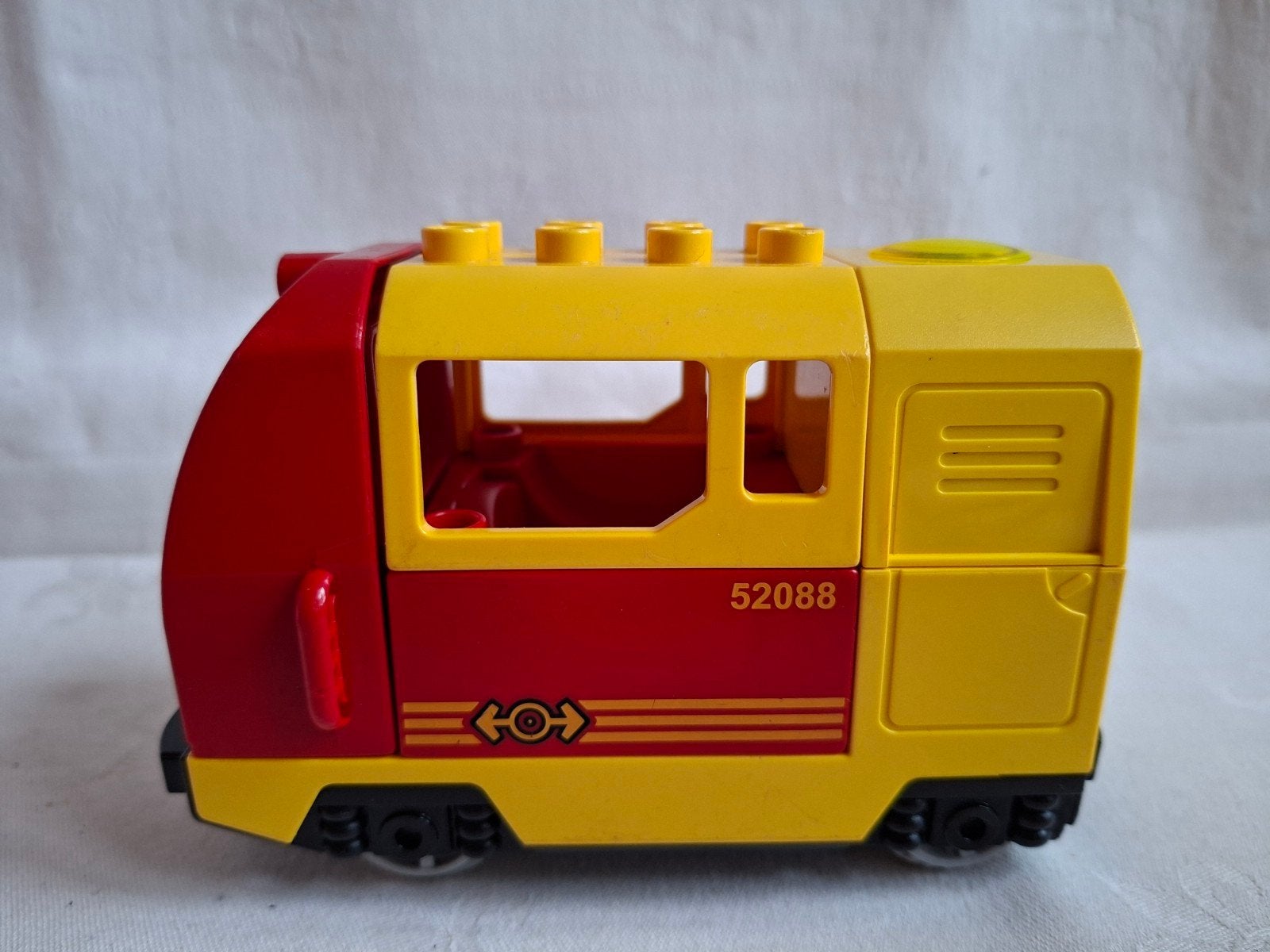 Duplo Diesel Locomotief trein 3771 met opbouw, Ophalen of Verzenden, Gebruikt, Duplo