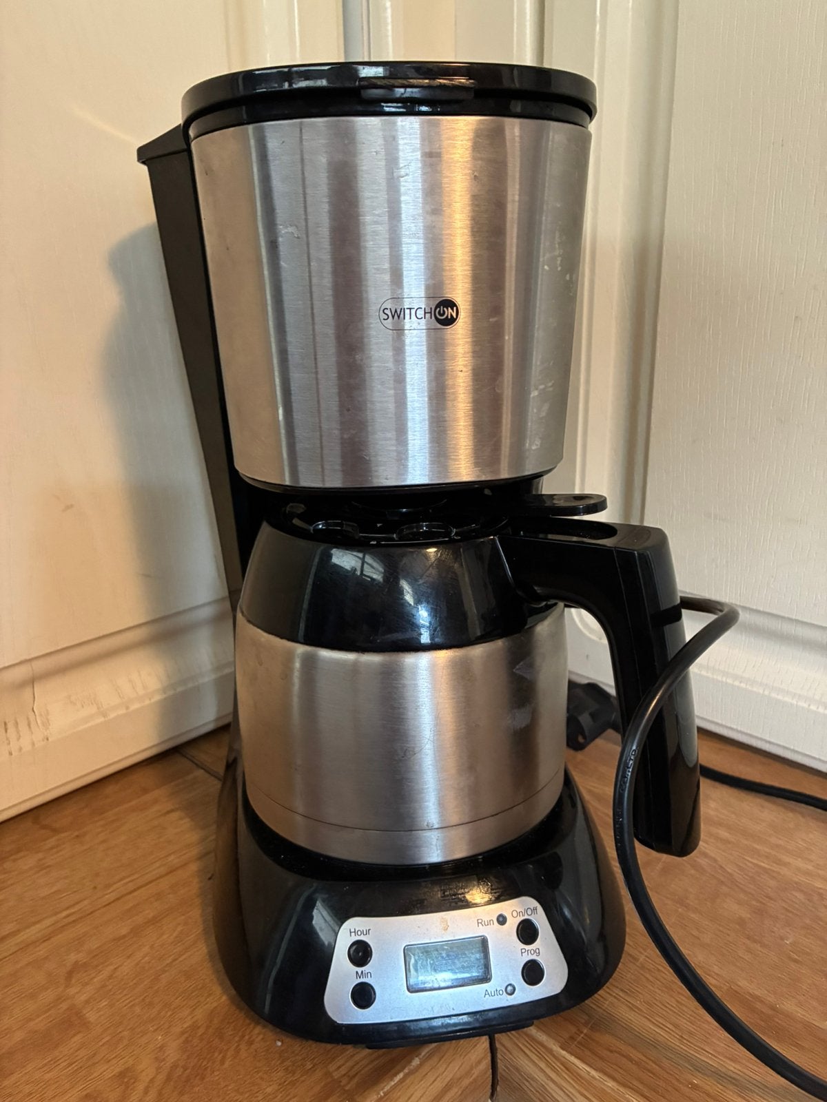 Snelfilterkoffiezetter klok/timer met thermoskan, Ophalen of Verzenden, Nieuw, Koffiemachine