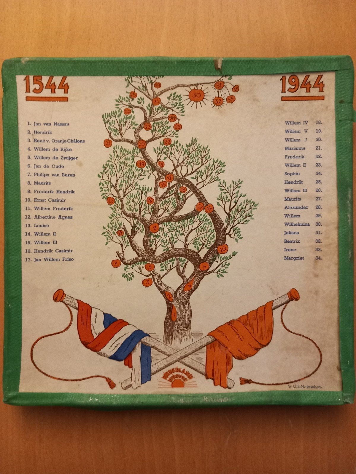 puzzel nederlands herrijst 1944 stamboom Koninklijke familie, Verzamelen, Koninklijk Huis en Royalty, Ophalen of Verzenden, Nederland