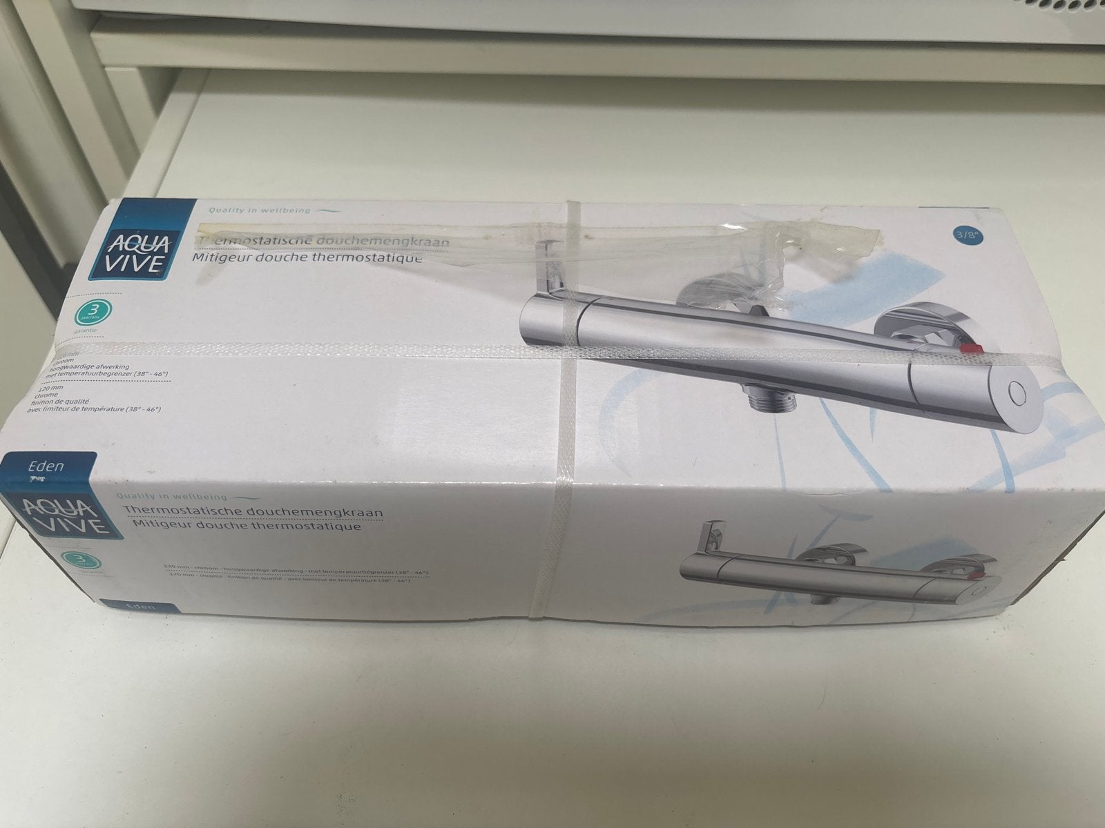 Aqua Vive Eden Thermostatische Douchemengkraan Nieuw, Ophalen, Nieuw, Chroom, Douche
