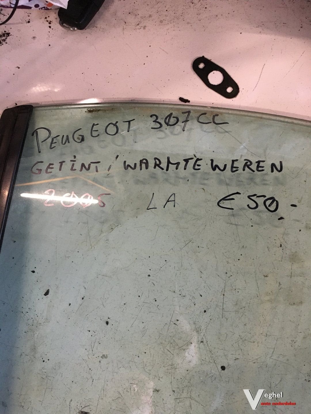 Peugeot 307 CC 2005 Zijruit Links, Gebruikt, -, -, Ophalen of Verzenden