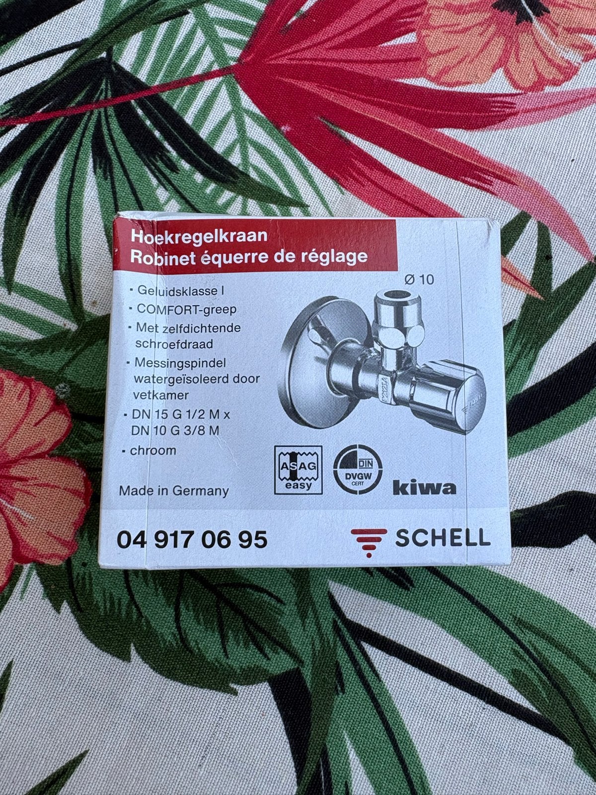 Schell Hoekregelkraan Chroom - Nieuw in verpakking, Ophalen of Verzenden, Nieuw, Chroom, Kraan