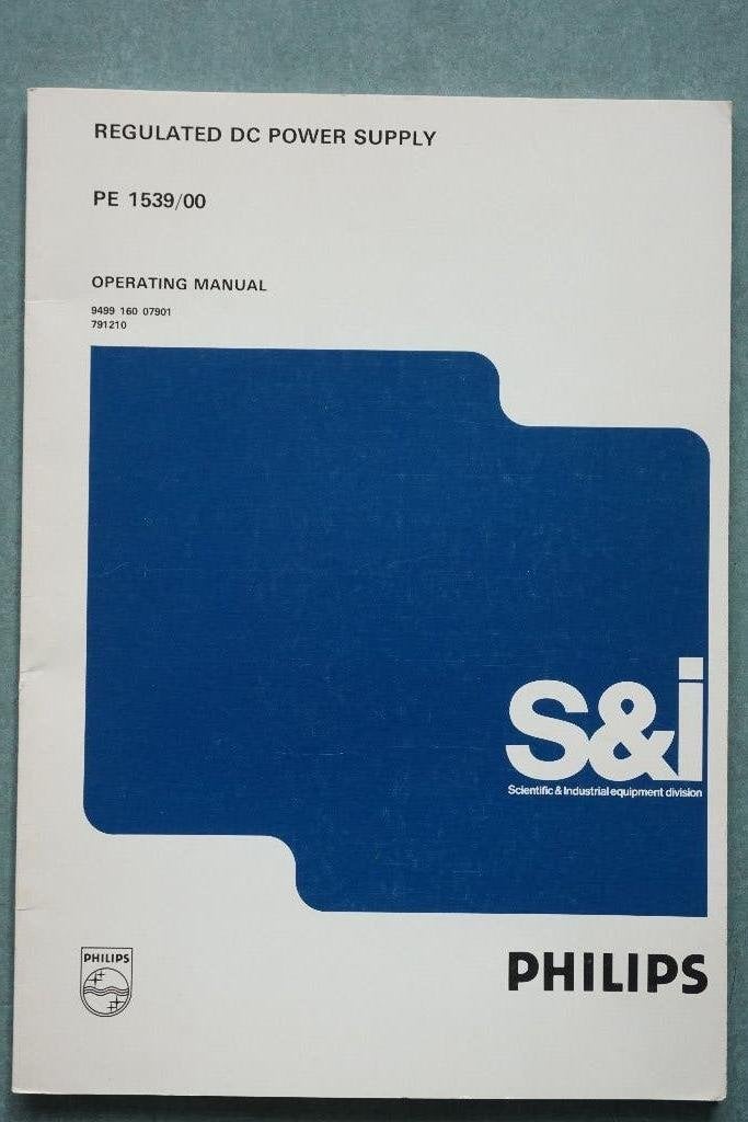 Philips PE1539 manual, Verzenden, Gebruikt, Elektriciteit