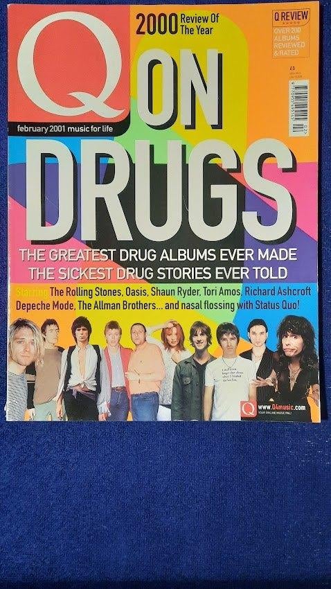 Q 2-2001 On Drugs The greatest drugs Rolling Stones Amos, Ophalen of Verzenden, Zo goed als nieuw, Muziek, Film of Tv