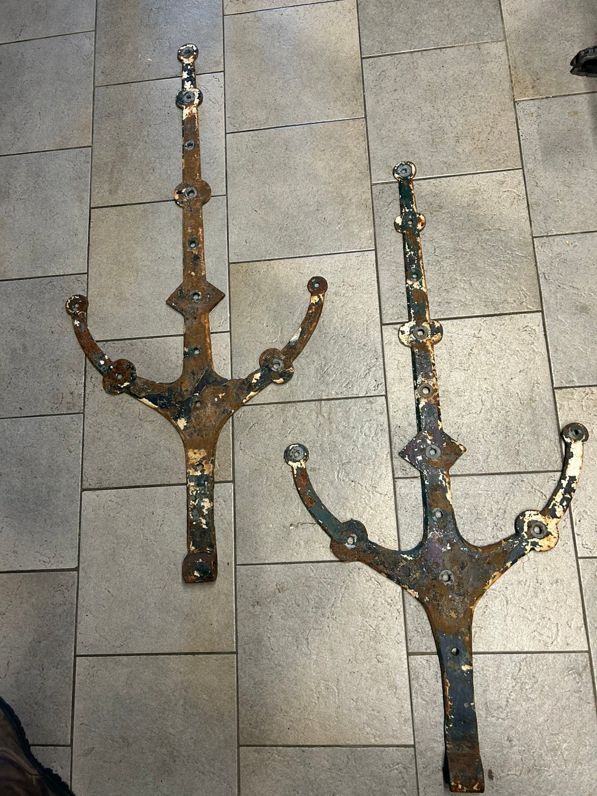 Antieke Gehengen 125 cm, 8kg p st 18e/19e Eeuws Smeedwerk, Ophalen