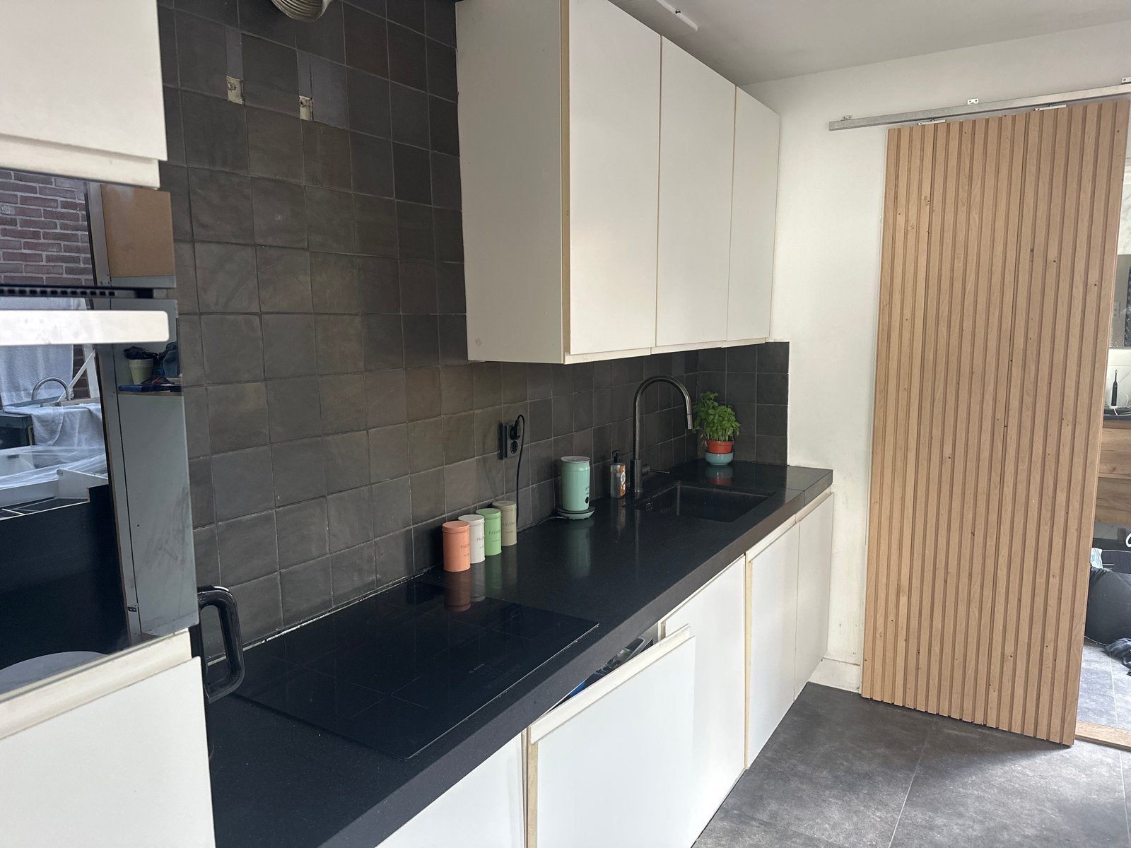 Gebruikte keuken met inbouwapparatuur, Gebruikt, Hete lucht, 60 cm of meer, Inbouw