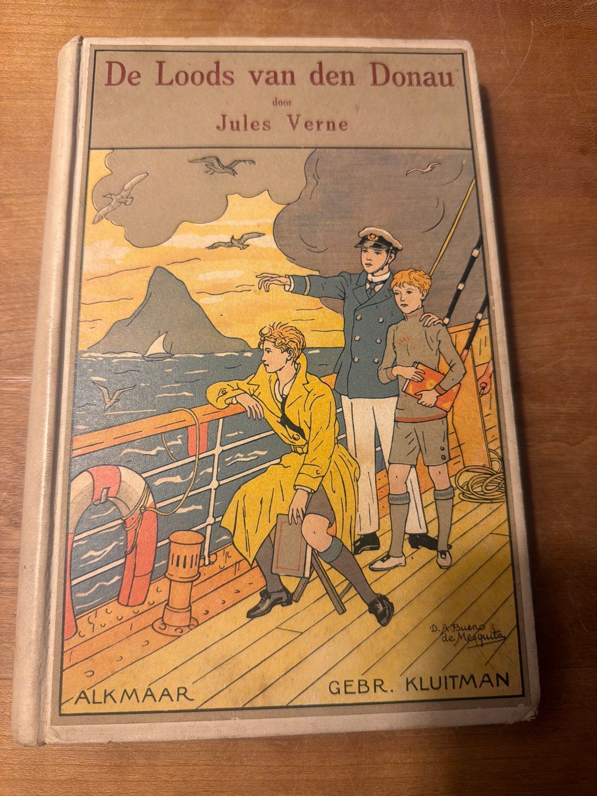 De Loods van den Donau - Jules Verne (Vintage Boek), Boeken, Ophalen of Verzenden, Gelezen, Fictie algemeen