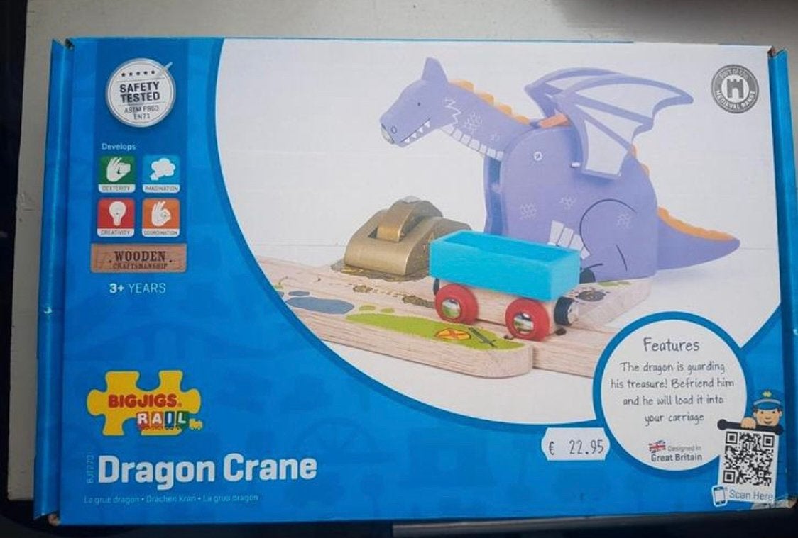 BigJigs rail draak & schat, Ophalen of Verzenden, Nieuw
