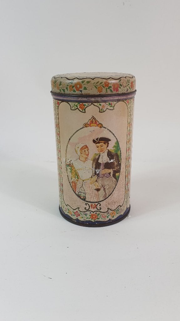 Vintage blik Albert Heijn Echte Zaanse Koeken. 4C7, Ophalen of Verzenden, Gebruikt, Koek(jes)