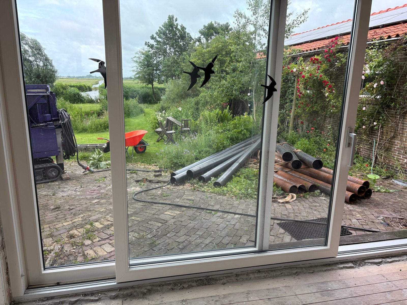 Schipper kozijnen schuifpui met HR++ glas uit 2021, Doe-het-zelf en Verbouw, Kozijnen en Schuifpuien, Ophalen, Gebruikt, 225 cm of meer