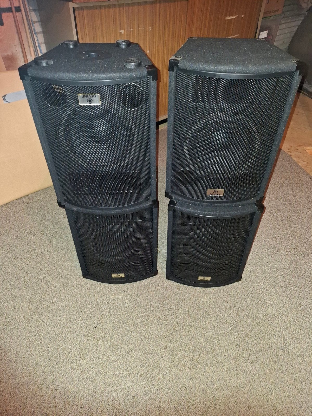 Devine Party Speakerset - Krachtig Geluid voor Elk Feest, Gebruikt, Party speaker, Ophalen, 150 watt of meer