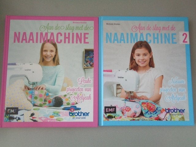 Aan de slag met de naaimachine - Projecten van Atelyeah, Ophalen of Verzenden, Zo goed als nieuw, Michaela Drosten, Borduren en Naaien
