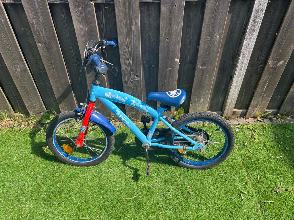 Kinderfiets blauw - Spidey - jongensfiets, Fietsen en Brommers, Ophalen, Gebruikt, 16 tot 20 inch