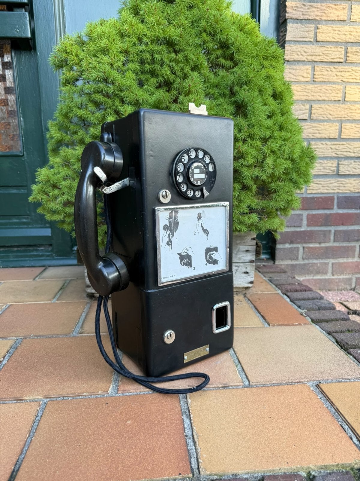 Vintage Bell Phone Mfg Munttelefoon metaal en bakeliet (m2456968933 ...