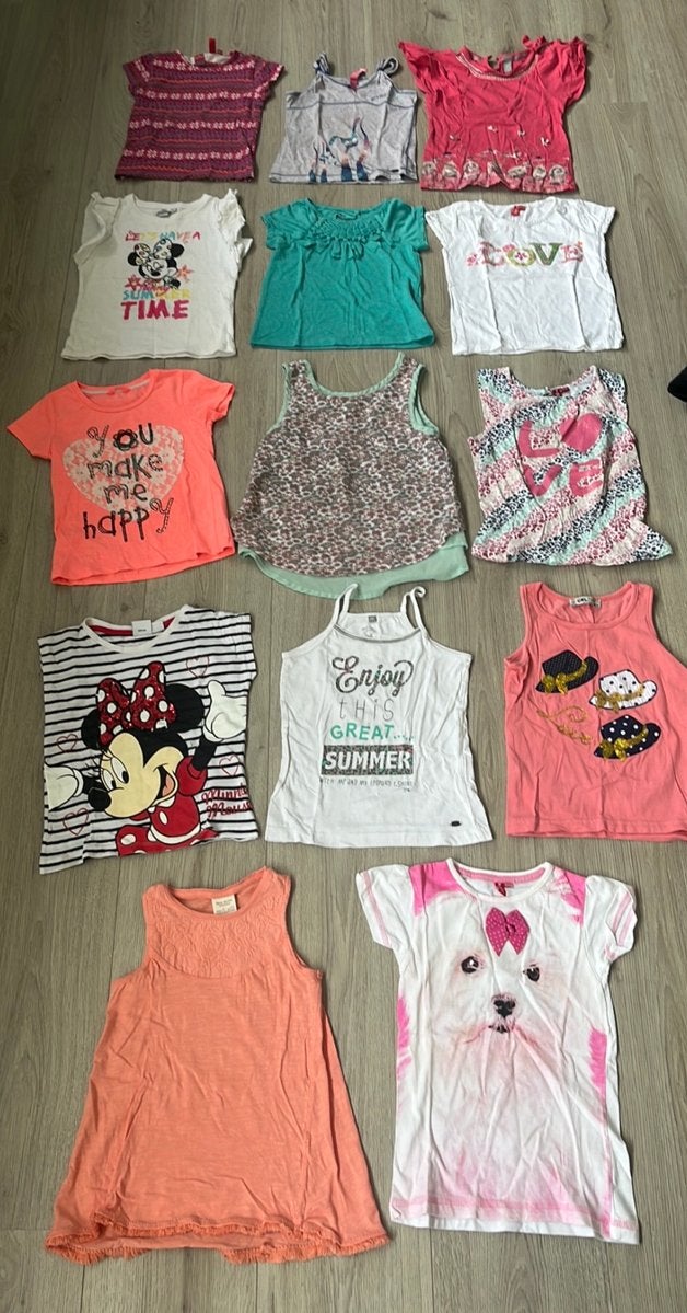 Pakket meiden tshirts en tops 104/110 Zara, Kinderen en Baby's, Kinderkleding | Kinder-kledingpakketten, Ophalen of Verzenden