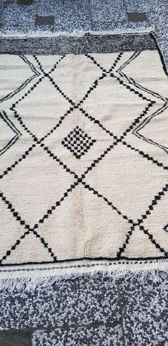 Handgeknoopt Berber kleed wol 237x161cm, 150 tot 200 cm, 200 cm of meer, Ophalen of Verzenden, Zo goed als nieuw
