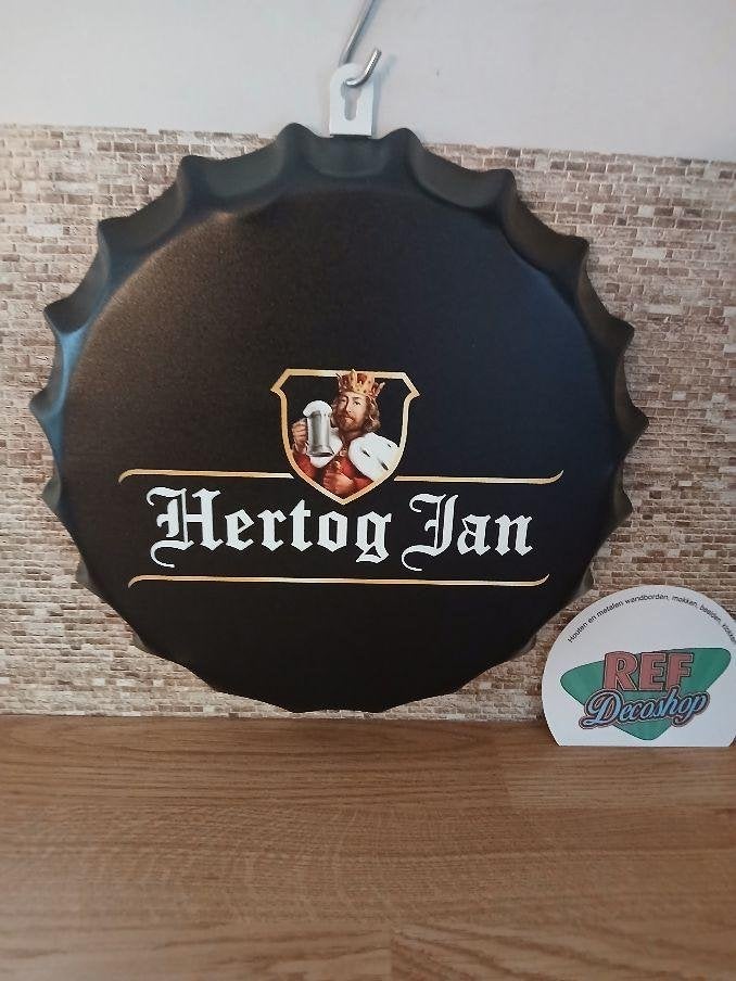 bierdop/kroonkurk hertog jan, doorsnede 30 cm, Verzamelen, Ophalen of Verzenden, Nieuw, Flesje(s), Hertog Jan
