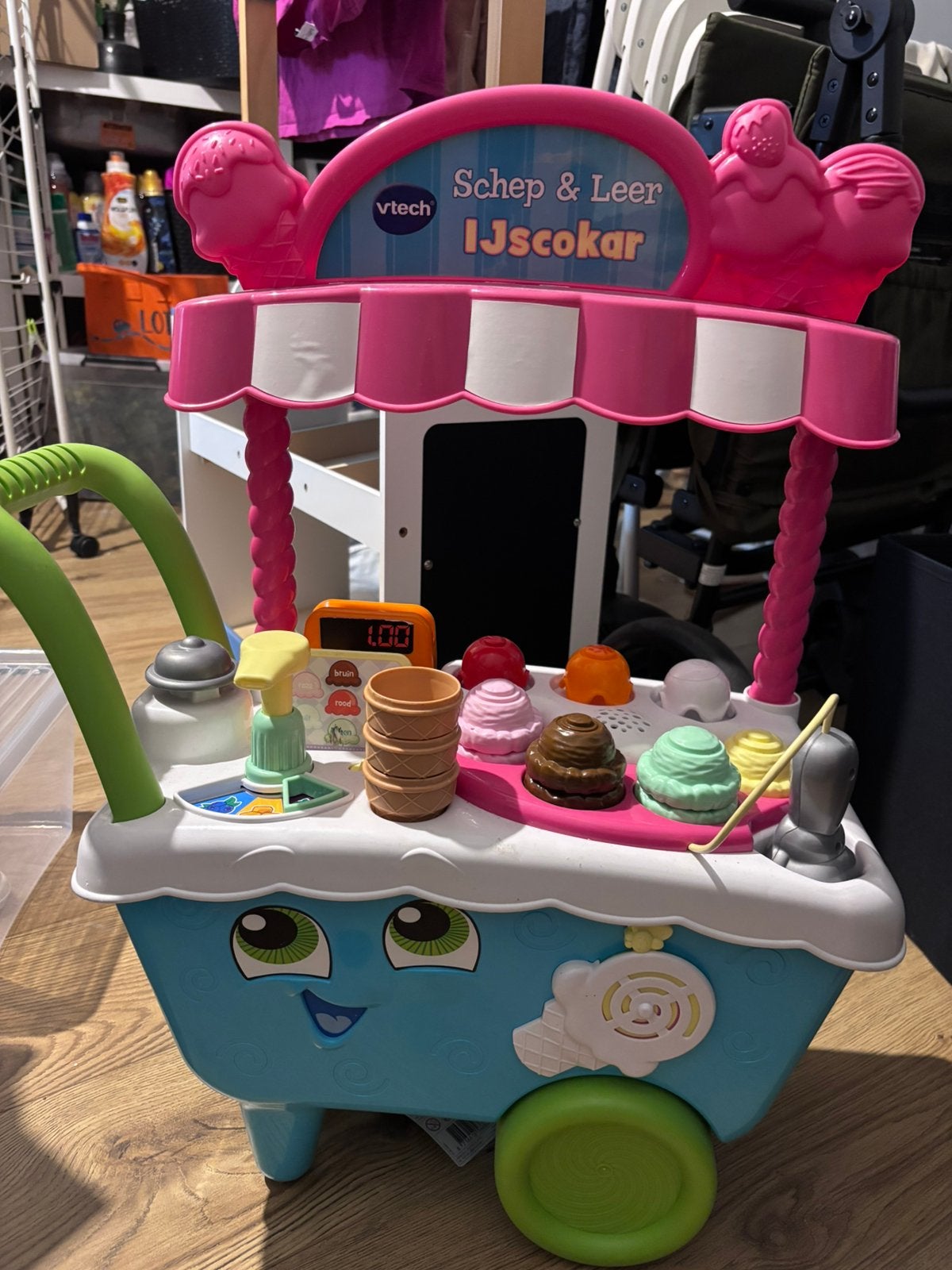 Vtech ijscokar, Ophalen, Gebruikt