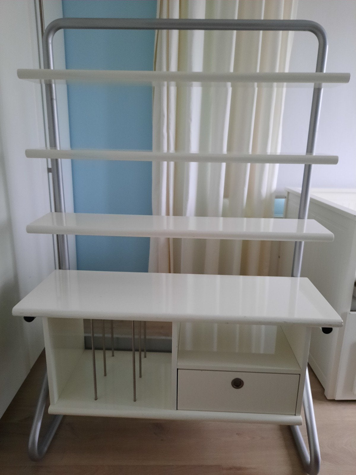 wand meubel wit met zilver, Huis en Inrichting, Ophalen, Gebruikt